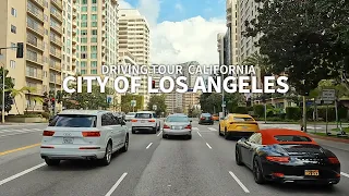 [Full Version] LOS ANGELES - Driving California State Route 1, Santa Monica, Westwood, Wilshire Blvd