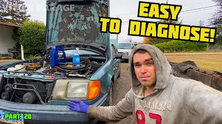 Part 20 Mercedes W124 300E Diagnosing & Fixing Headlamp Wiper/Washer System!