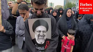 Iranian Citizens Mourn Iran's President Ebrahim Raisi, Who Died In A Helicopter Crash, In Tehran