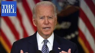 President Biden holds virtual meeting to discuss the just-passed bipartisan infrastructure bill.