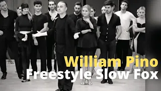 William Pino Dancing Slow Foxtrot on Rumba Music 🎵