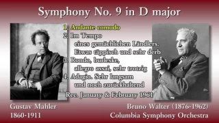 Mahler: Symphony No. 9, Walter & ColumbiaSO (1961) マーラー 交響曲第9番 ワルター