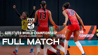 EGY🇪🇬 vs. DOM🇩🇴 - Full Match | Girls' U19 World Championship | Playoffs 13-16