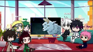 Anime character react to each other (Itadori/Sukuna) 3/?