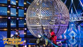 PERES RAIDERS at the GLOBE OF DEATH, an audition full of ADRENALINE | Got Talent Portugal 21