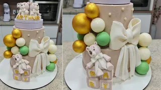 VÍDEO COMPLETO BOLO DECORADO COM GANACHE E MODELAGEM EM 3 D /ÁUDIO ORIGINAL @PARISCAKEDESIGNER