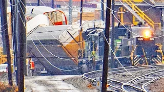 Rainy Day DERAILMENT at Inman Yard