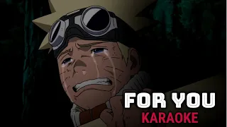 Naruto shippuden ED 12 KARAOKE | FOR YOU - AZU 「Instrumental/Lyrics」