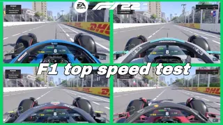 F1 2022 TOP SPEED TEST!