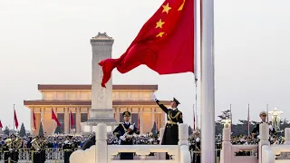 First flag-raising ceremony of 2022 in Tian'anmen Square