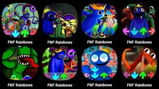Friday Night Funkin' VS Blue V1 | Friends To Your End But Everyone Sings It | FNF Rainbow Friends