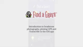 Find a Grave Mobile App - iOS