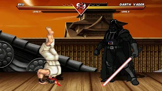 RYU vs DARTH VADER - Highest Level Amazing Fight!