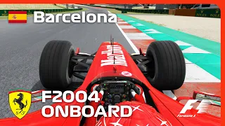 Ferrari F2004 - Barcelona 2023 Onboard Lap | Assetto Corsa