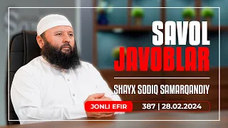 LIVE: Savol-javoblar №387 | 28.02.2024