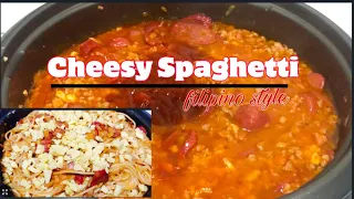 Pinoy Spaghetti// Cheesy Spaghetti