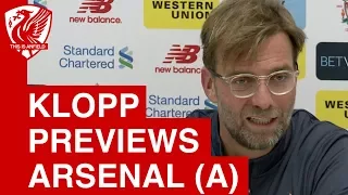 Jurgen Klopp Pre-Match Press Conference | Arsenal vs. Liverpool