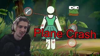 xQc Reacts To Plane Crash Survivor - With Chat's Reactions