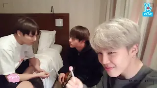 [ ENG SUB ] VLIVE ㅡ December 16, 2016 | BTS Live : Eat Jin + chimchim😂 + kook