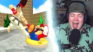 SMG4 Mario Gets His PINGAS Stuck In The Door - Mario's großer Pe*is steckt in der Tür | REAKTION