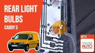 How to replace the rear light bulbs Caddy mk3 💡