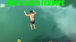 BLUE COVE CLIFF JUMPING VLOG (THIS PLACE IS BEAUTIFUL)!