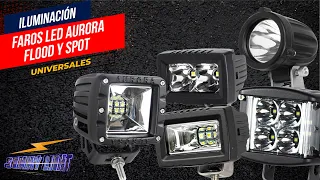 🛑Faros Auxiliares FLOOD y SPOT Offroad Universales🛑 Largo Alcance y Antiniebla AURORA | Sunny Light