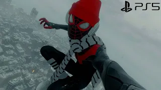 Miles Morales- Christmas swinging PS5 (60FPS)