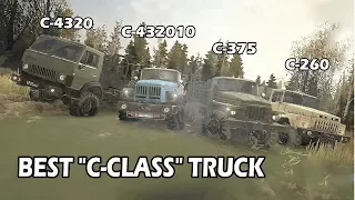 Spintires Mudrunner Best C class Truck | C 4310 vs C 260 vs C 432010 vs C 375