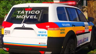 PMMG: TATICO MOVEL - muita chuva!🔰 GTA V POLICIA