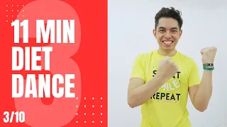 HAPPY 10 MIN DIET DANCE WORKOUT • HIGH ENERGY •  FAT BURNING CARDIO • Walking Workout #135