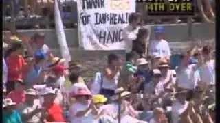 Classic Tony Greig commentary comedy plus ENORMOUS DEAN JONES SIX   YouTube