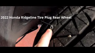 Flat tire?  Plug your tire on a 2022 Honda Ridgeline, or any vehicle really