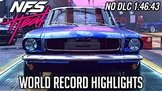 This run is unbeatable! World Record Highlights: NFS Heat 1:46:43 (no DLC)