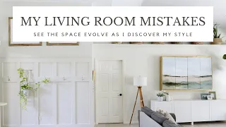 All my living room "mistakes"