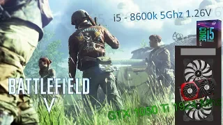 Battlefield V | 4K/2k/1080p | i5 8600k | GTX 1050 Ti 4 GB | FPS graph