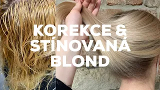 OPRAVA DOMÁCÍHO BARVENÍ + Stínování blond [OČIMA KADEŘNÍKA]