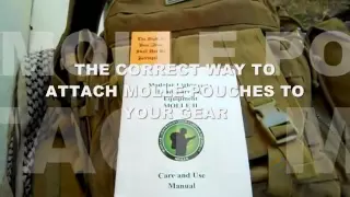 THE CORRECT WAY TO ATTACH MOLLE POUCHES