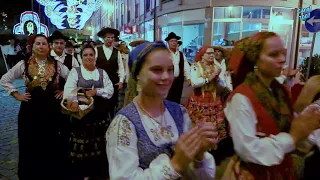 Desfile nocturno de ranchos  folclóricos de  Ponte de Lima,.