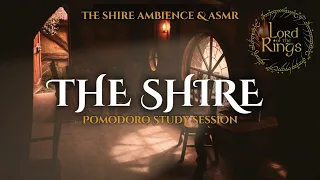 STUDY in THE SHIRE Ambience |Pomodoro Session | Lord Of The Rings Ambience Study Session ASMR Hobbit