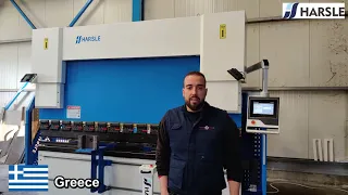 Customer Feedback from Greece for CNC Press Brake with 4+1 AXIS