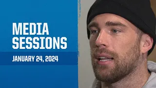 Detroit Lions players meet with the media | January 24, 2024