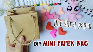 Cách gấp túi đựng quà mini bằng giấy | DIY paper gift bag | DIY IDEAS