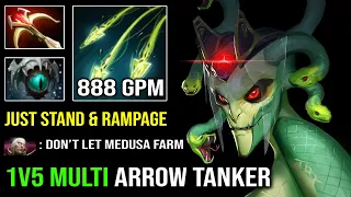 This is Why You Shouldn't Let Medusa Farm | WTF Rampage 1v5 Multishot 888 GPM Insane Farm Dota 2