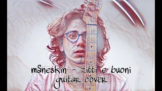 måneskin - zitti e buoni guitar cover with vocal,bass & drum