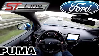 2020 Ford Puma ST-line X 1.0 EcoBoost (155 PS) POV Testdrive AUTOBAHN Beschleunigung & Speed