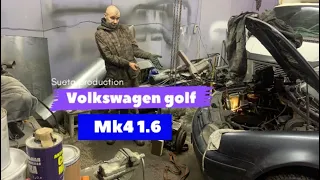 Гнет ли клапана Volkswagen Golf mk4 1.4 16. 1.8. Замена мотора своими руками . Контрактный двс#golf