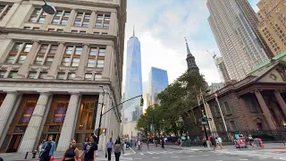 New York City LIVE Downtown Manhattan, 911 Memorial, Brooklyn Bridge & Ferry Ride (August 15, 2023)