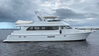 SOLD: 2001 75 Hatteras Cockpit Motor Yacht "Haggis XV" For Sale