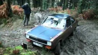 Classic car trialing in Bodmin